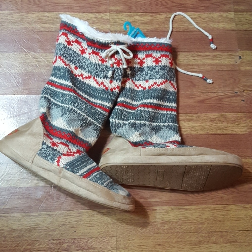 Women's Mad love Dafne  Bootie Slippers- Grey xl - Picture 3 of 4